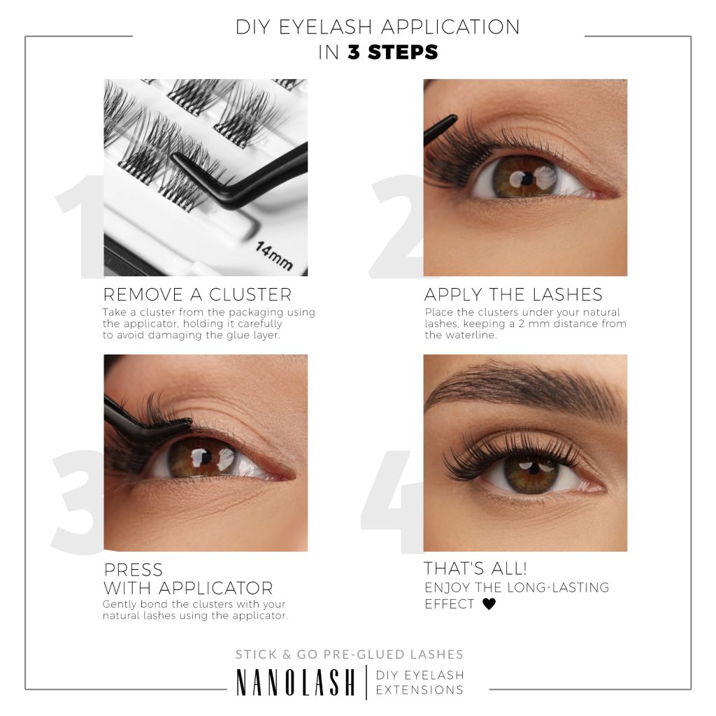 nanolash adhesive built in lashes