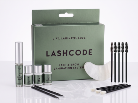 complete set for lash lifting and brow lamination lashcode