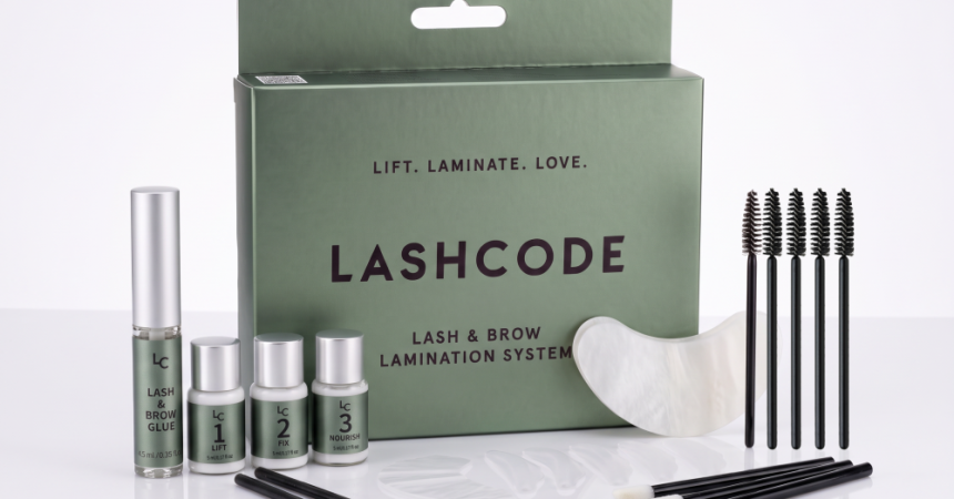 complete set for lash lifting and brow lamination lashcode